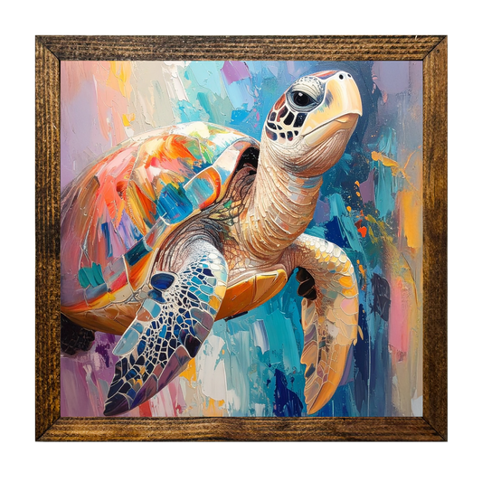 ARTISTIC SERIES TIMBERLAND-COLORFUL SEA TURTLE