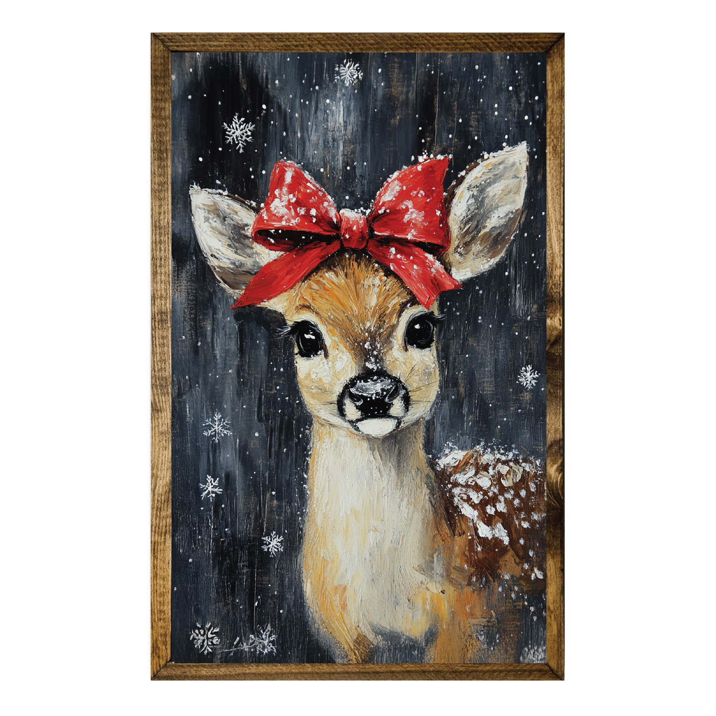 ARTISTIC SERIES TIMBERLAND-GIRL DEER RED AND BLACK ART