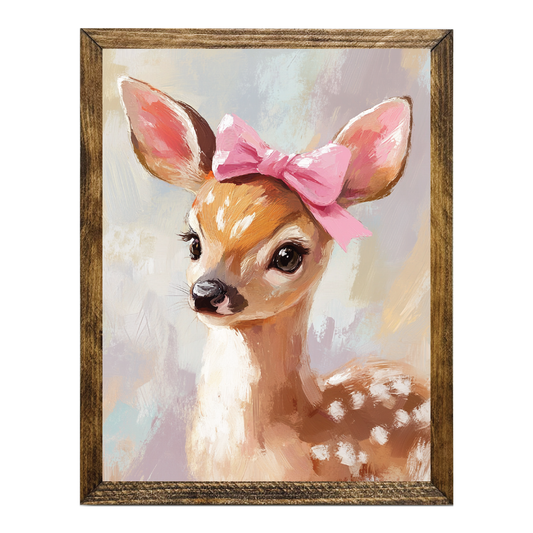 ARTISTIC SERIES TIMBERLAND-SWEET GIRL DEER PINK BOW 3