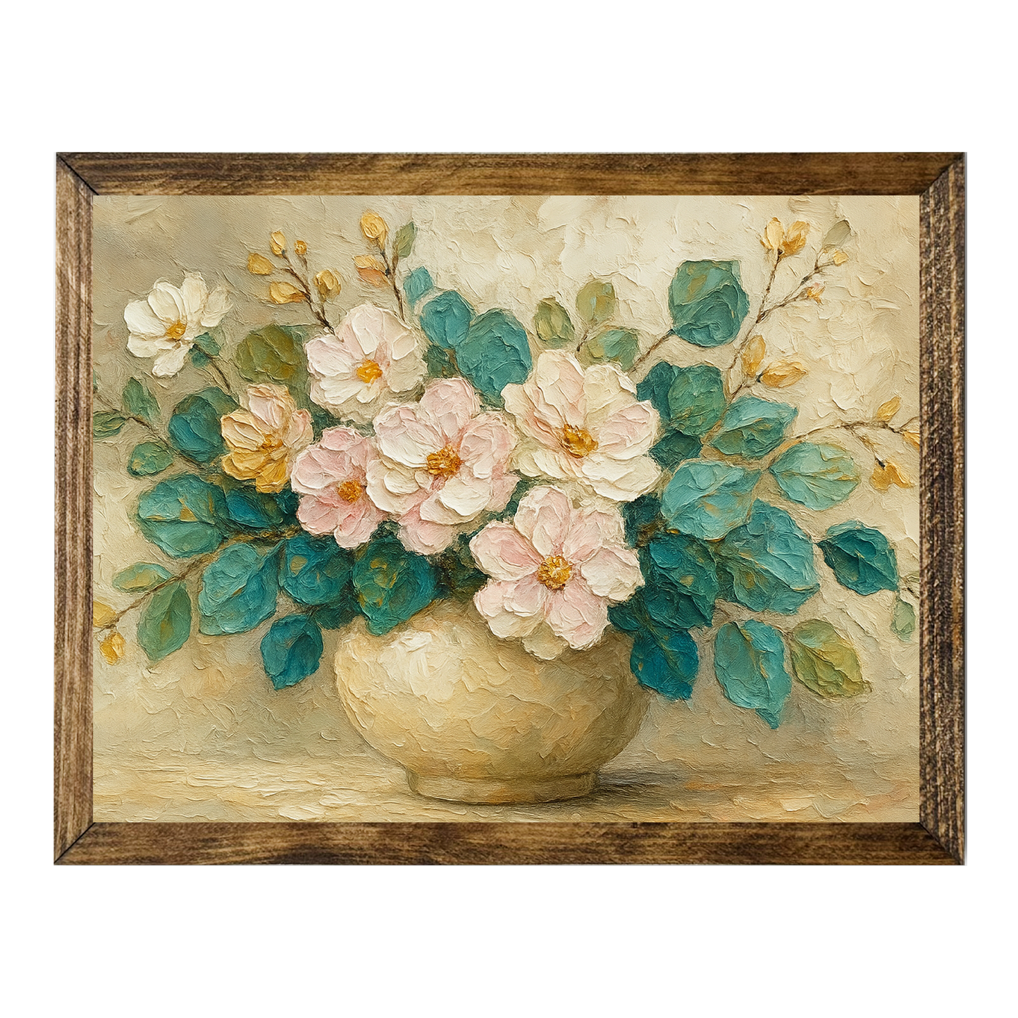 ARTISTIC SERIES TIMBERLAND-FLORAL VASE OIL PAINTING
