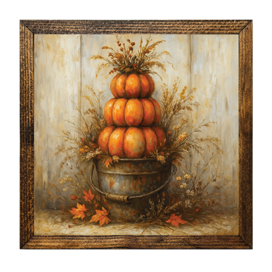 THE PUMPKIN PATCH TIMBERLAND-Country Charm Pumpkin Stack