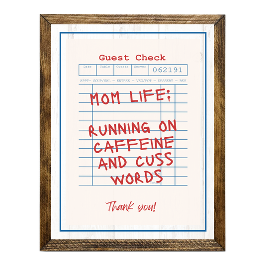 TIMBERLAND "GUEST CHECK SERIES"- MOM LIFE: CAFFEINE AND CUSS
