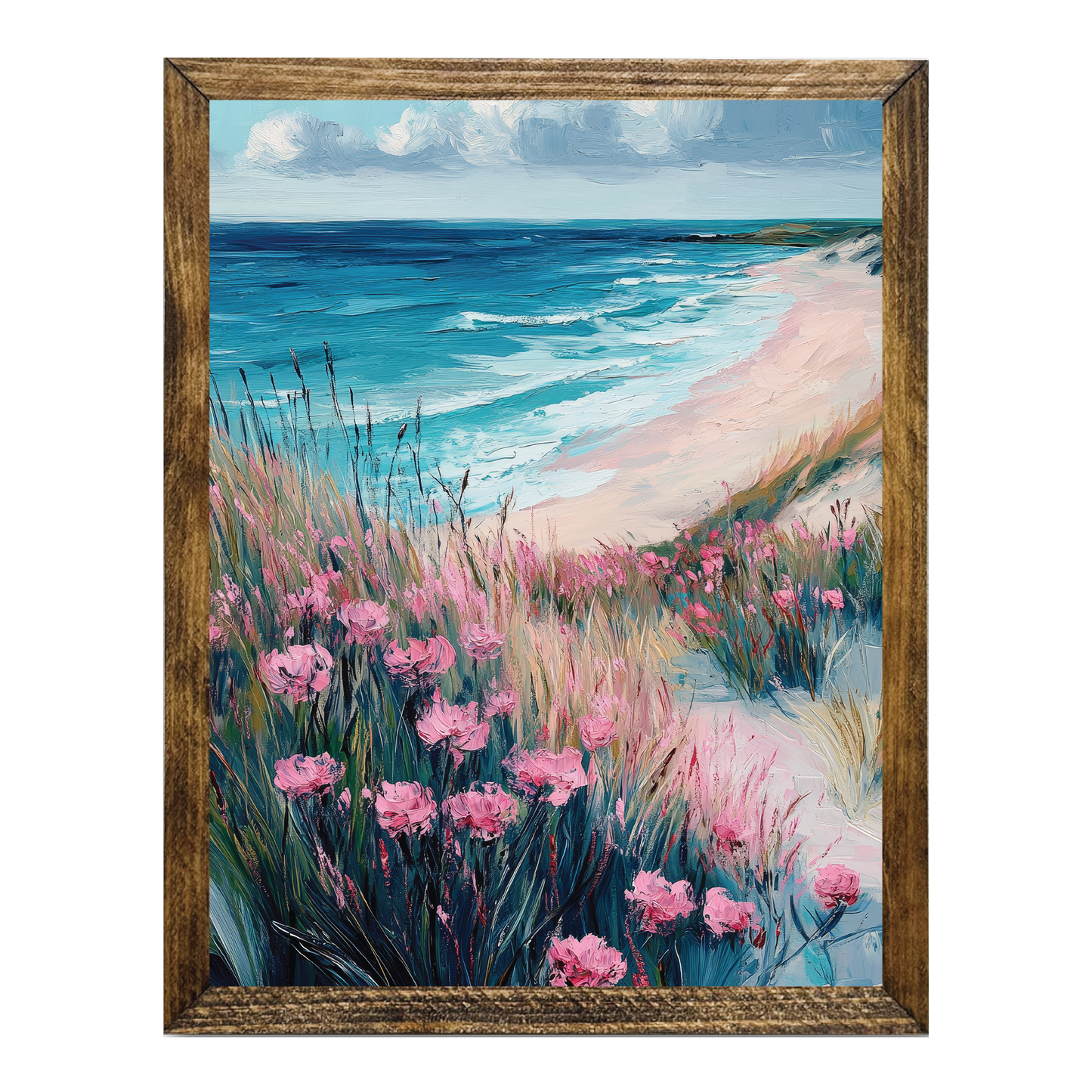 ARTISTIC SERIES TIMBERLAND-MODERN PASTEL BEACH FLOWER FLD 3