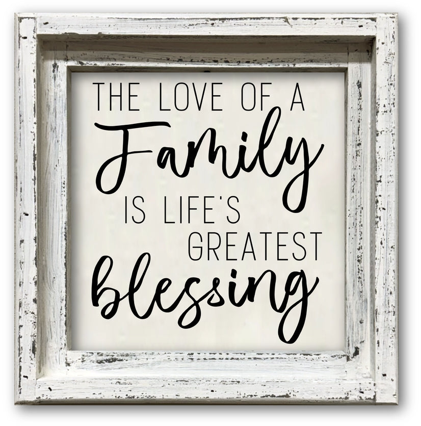 FRAMED CANVAS FAMILY LIFE'S GREATEST BLESSING