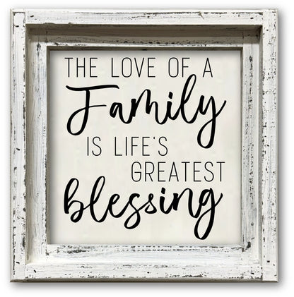 FRAMED CANVAS FAMILY LIFE'S GREATEST BLESSING