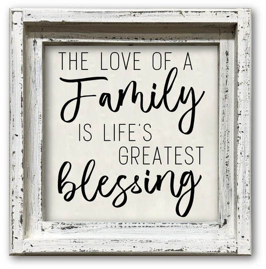 FRAMED CANVAS FAMILY LIFE'S GREATEST BLESSING