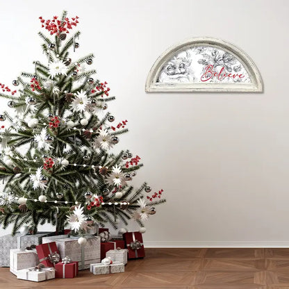 FRAMED CANVAS SANTA BELIEVE
