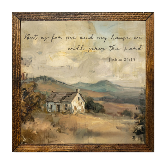 TIMBERLAND FRAME AS FOR ME AND MY HOUSE SERVE THE LORD