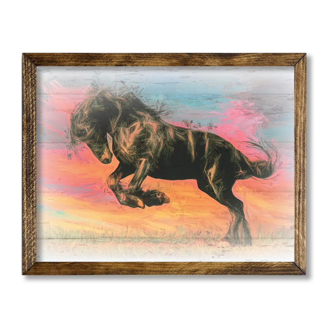TIMBERLAND FRAME COLORFUL HORSE