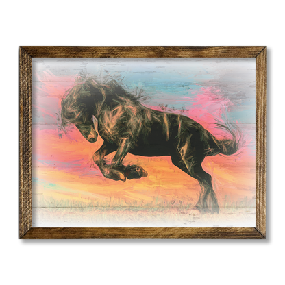 TIMBERLAND FRAME COLORFUL HORSE
