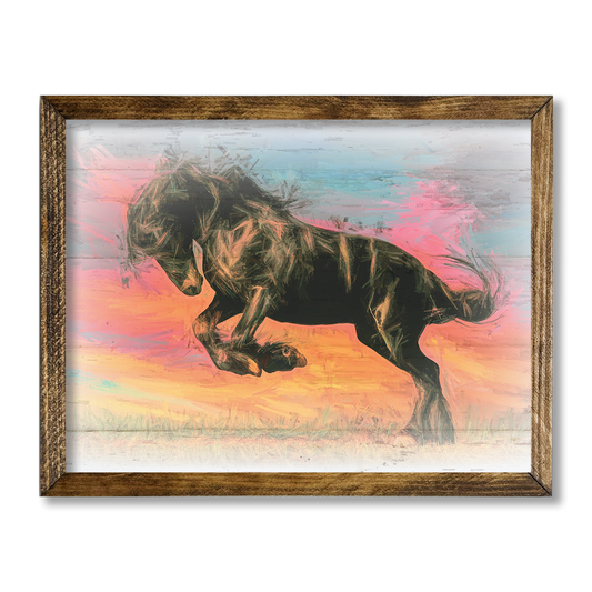 TIMBERLAND FRAME COLORFUL HORSE