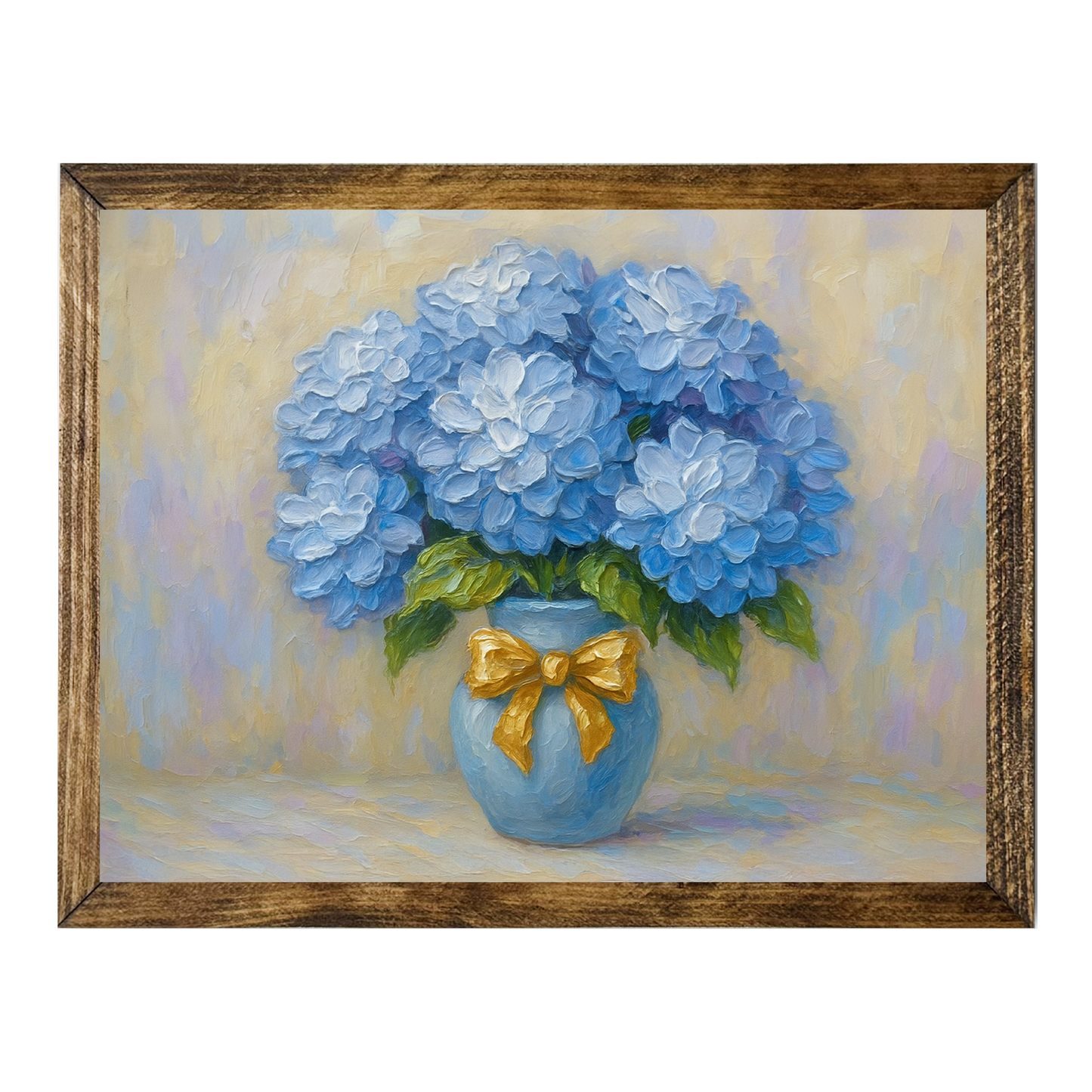 ARTISTIC SERIES TIMBERLAND-BLUE HYDRANGEA VASE ART