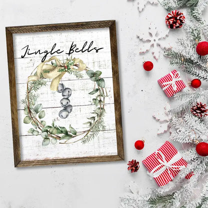 TIMBERLAND FRAME JINGLE BELLS WREATH