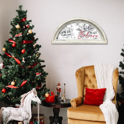 FRAMED CANVAS SANTA BELIEVE