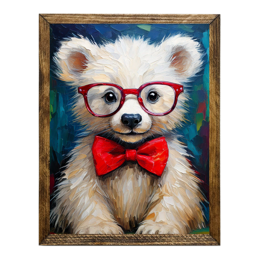 ARTISTIC SERIES TIMBERLAND- ANIMALS WITH GLASSES BABY BEAR