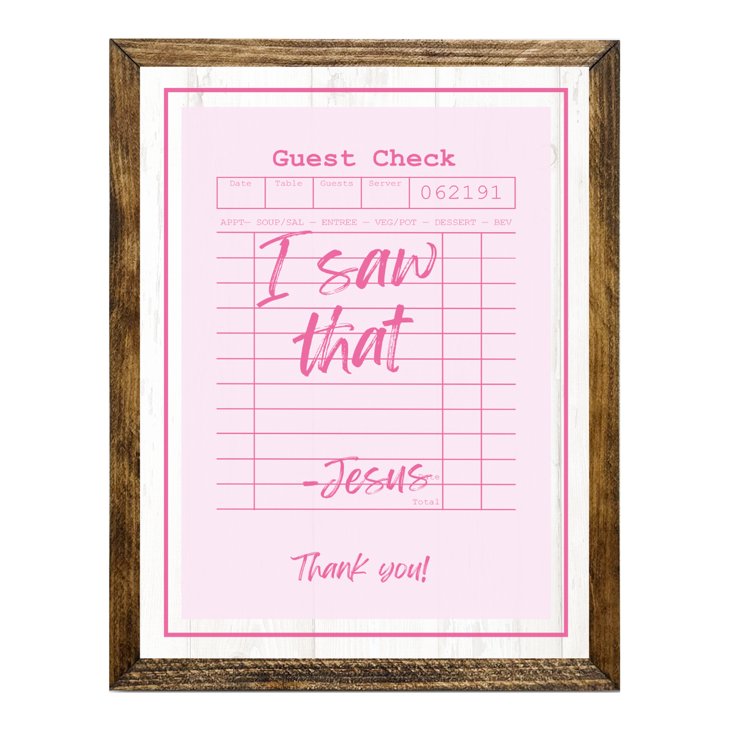 TIMBERLAND "GUEST CHECK SERIES"- I SAW THAT