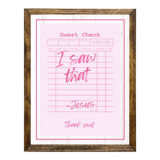 TIMBERLAND "GUEST CHECK SERIES"- I SAW THAT