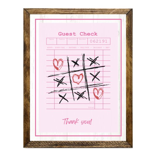 TIMBERLAND "GUEST CHECK SERIES"- TIC TAC TOE HEARTS
