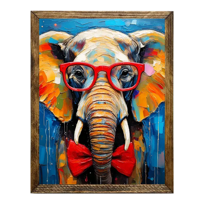 ARTISTIC SERIES TIMBERLAND- ANIMALS WITH GLASSES ELEPHANT