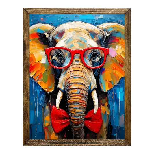 ARTISTIC SERIES TIMBERLAND- ANIMALS WITH GLASSES ELEPHANT