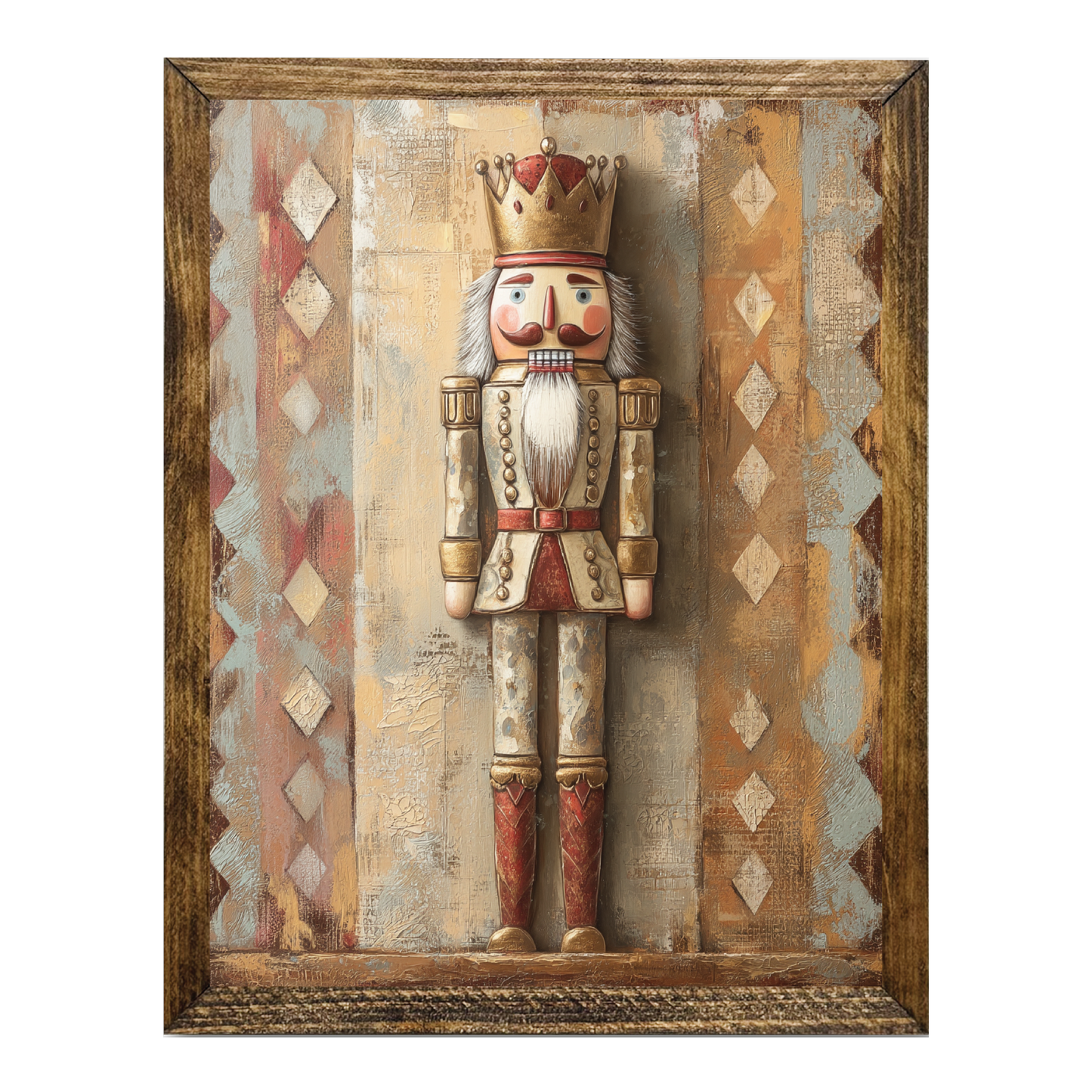ARTISTIC SERIES NUTCRACKER ART- GOLD RED ART 3