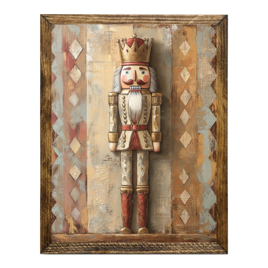 ARTISTIC SERIES NUTCRACKER ART- GOLD RED ART 3