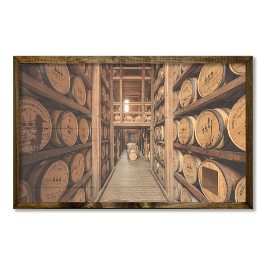 TIMBERLAND FRAME BOURBON BARRELS ART PRINT