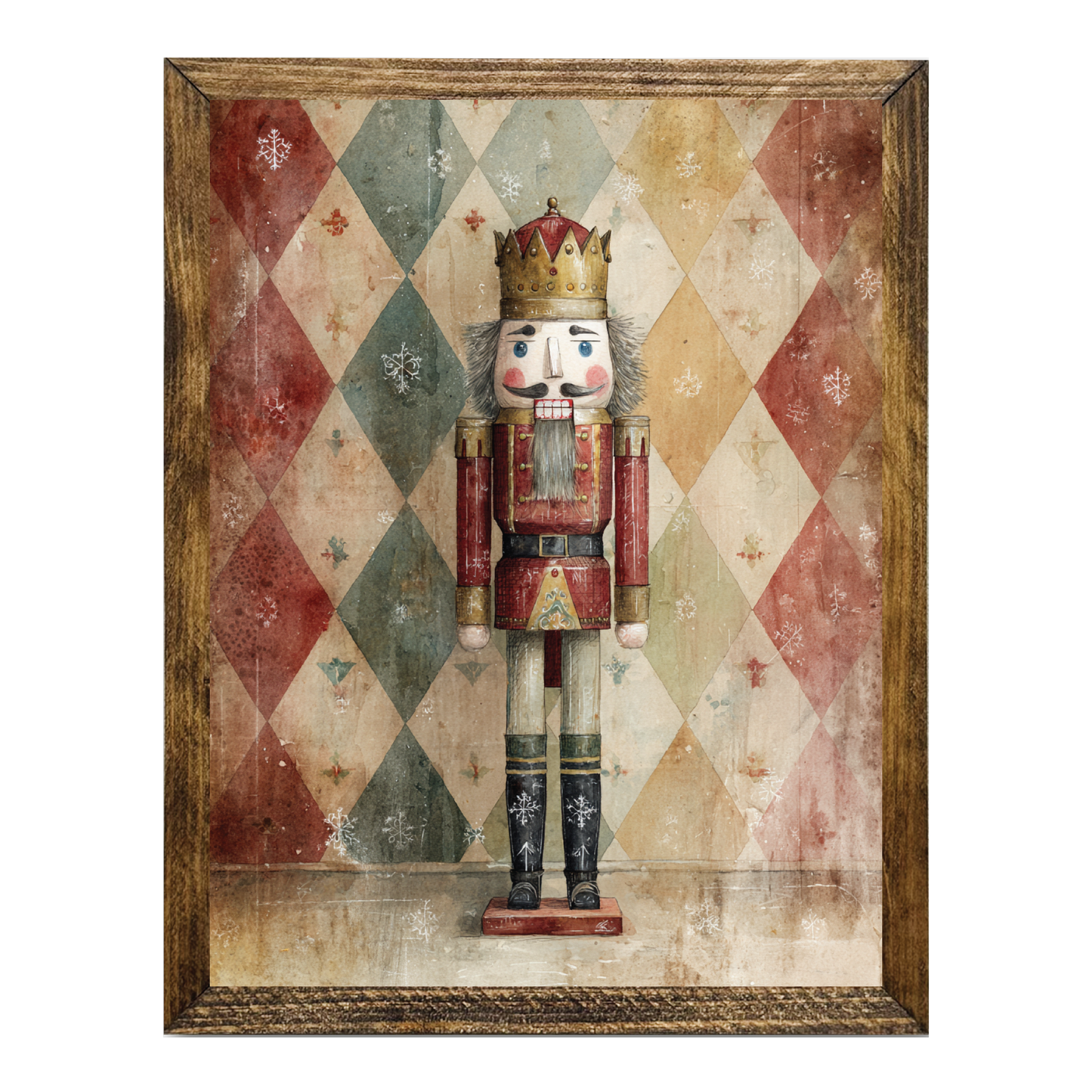 ARTISTIC SERIES NUTCRACKER ART- WATERCOLOR WARM TONES 3