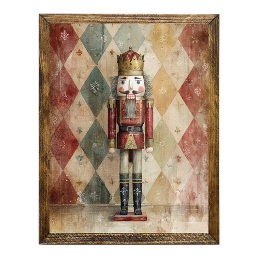 ARTISTIC SERIES NUTCRACKER ART- WATERCOLOR WARM TONES 3