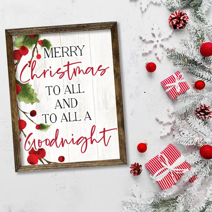 TIMBERLAND FRAME MERRY CHRISTMAS TO ALL COLOR