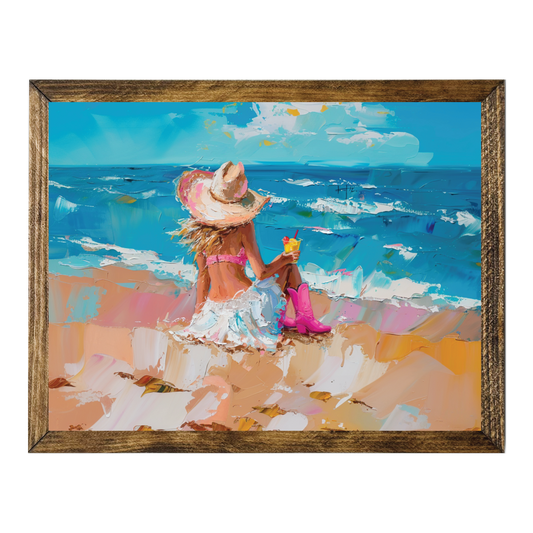 PRETTY IN PINK COWGIRL SERIES-COASTAL COWGIRL PARADISE