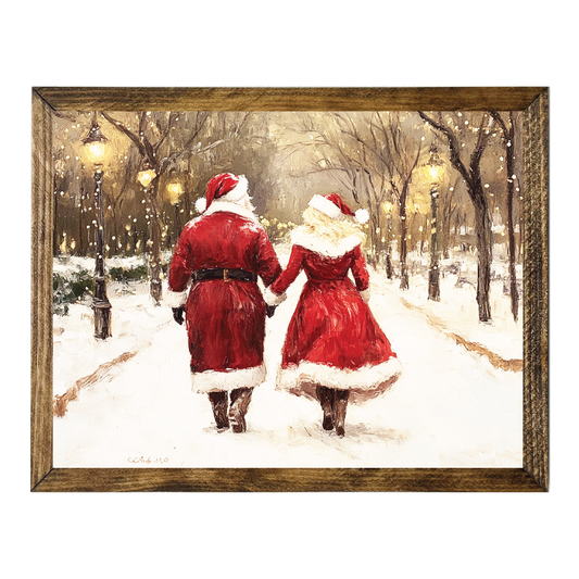 ARTISTIC SERIES TIMBERLAND-WALK IN THE PARK MR MRS CLAUS