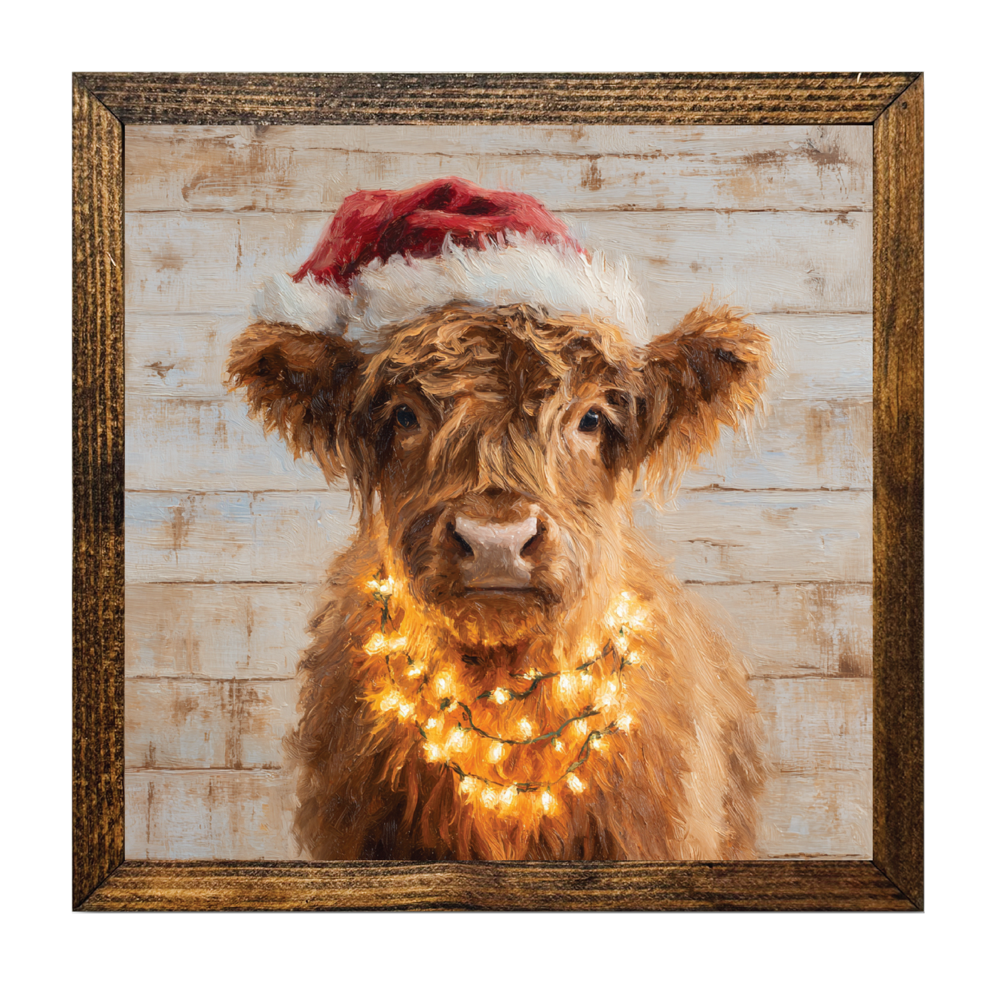 TIMBERLAND FRAME CHRISTMAS HIGHLAND COVERED IN LIGHTS 2