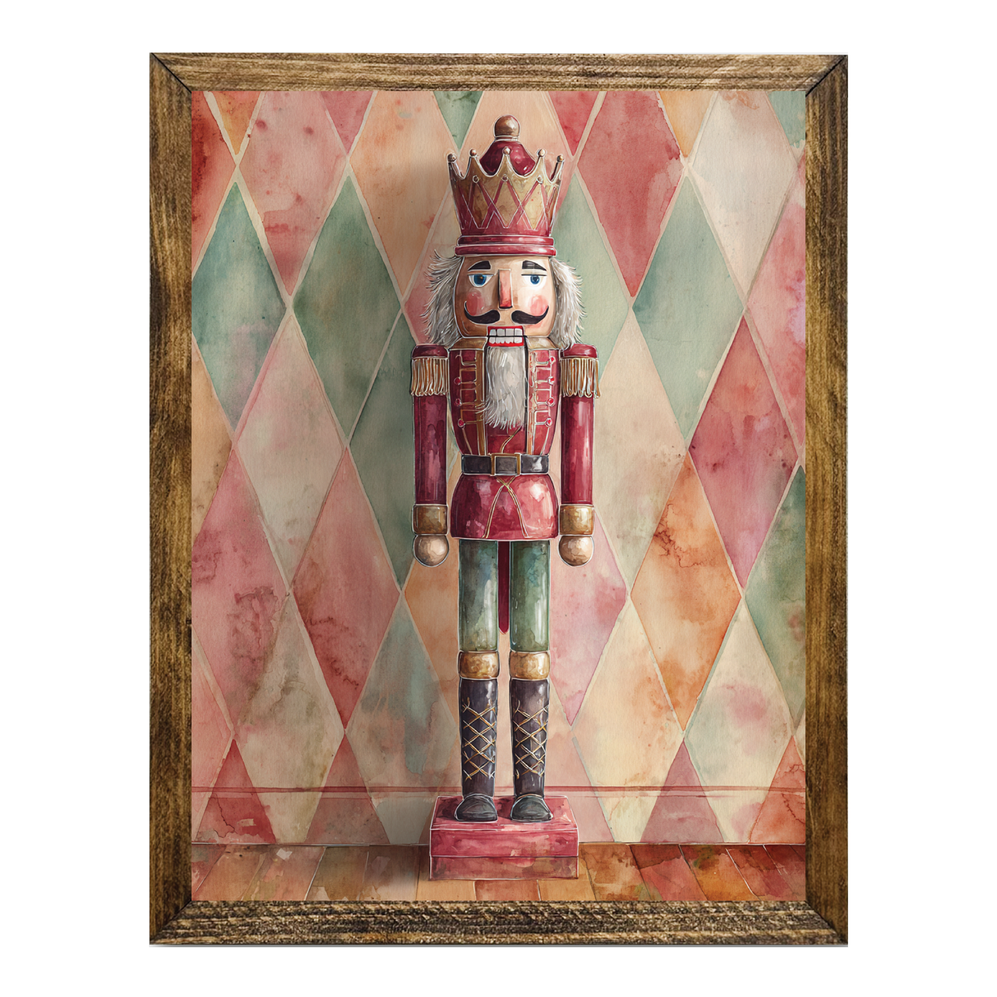 ARTISTIC SERIES NUTCRACKER ART- WATERCOLOR WARM TONES 2