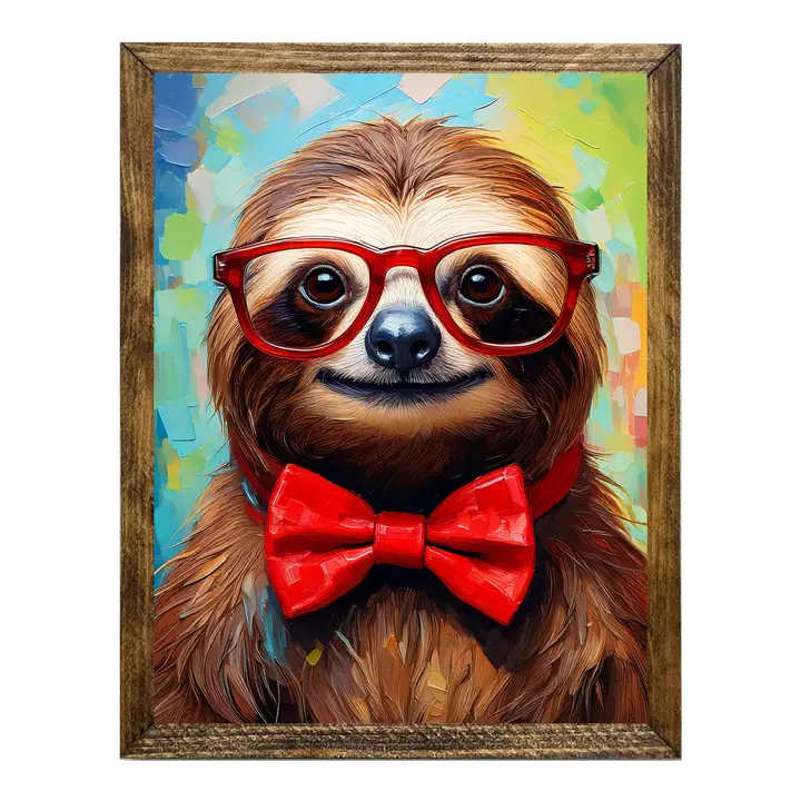 ARTISTIC SERIES TIMBERLAND- ANIMALS WITH GLASSES SLOTH