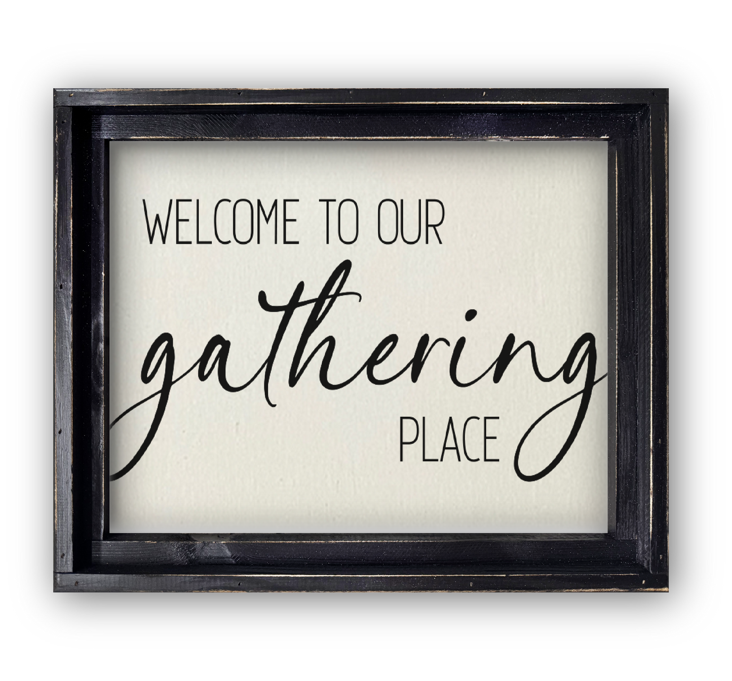 FRAMED CANVAS WELCOME TO OUR GATHERING PLACE