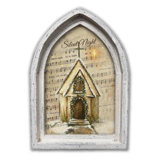Silent Night Sheet Music Christmas Church Framed Canvas