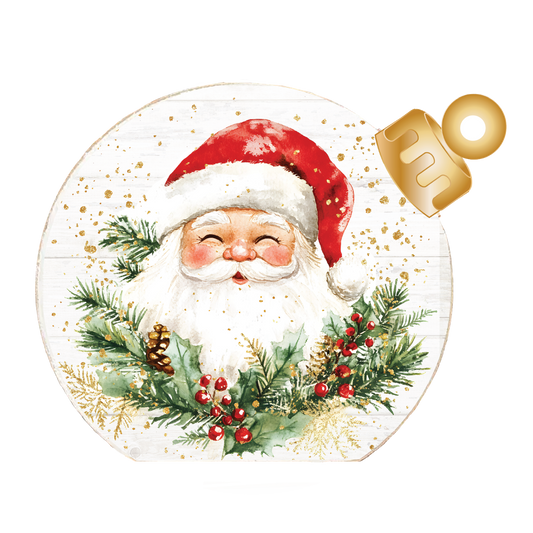 Classic Santa Christmas Wood Table Top Sitter