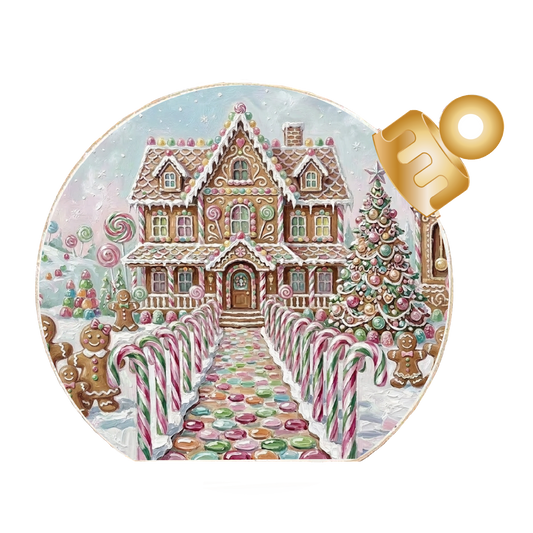Gingerbread House Christmas Wood Table Top Sitter