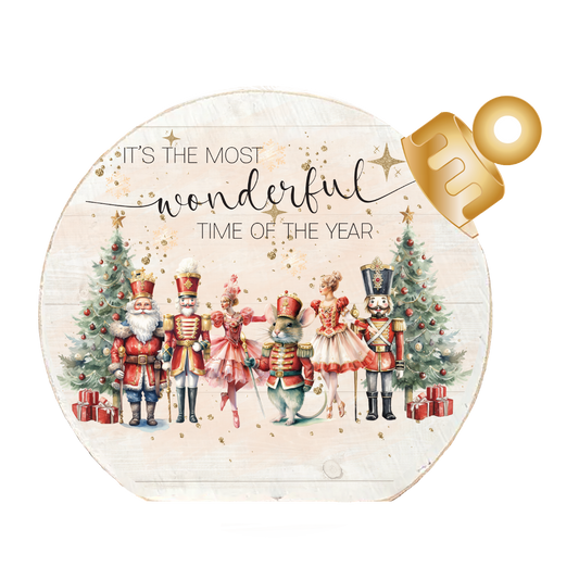 Most Wonderful Time of Year Wood Table Top Sitter