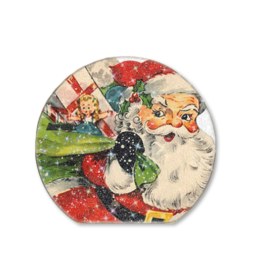 Snow Globe Sitter Retro Santa
