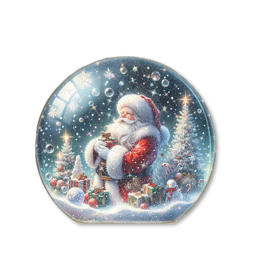 Snow Globe Sitter Santa Presents