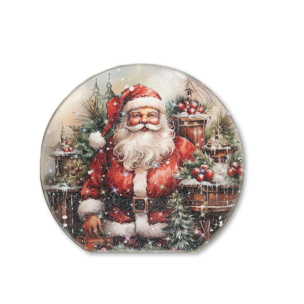 Snow Globe Sitter Santa Standing