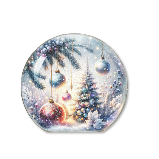 Snow Globe Sitter Tree and Ornaments