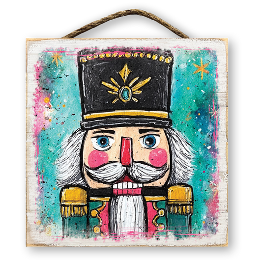 Preppy Nutcracker Christmas Sign