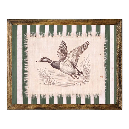 Vintage Flying Duck Wall Art Print