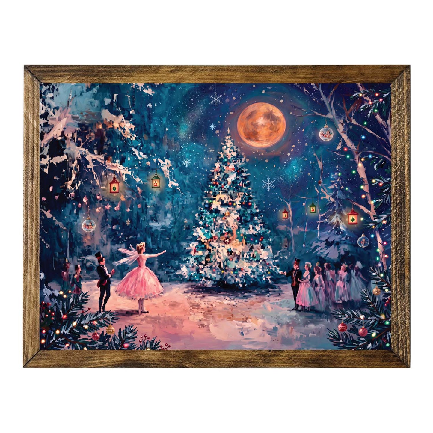 Sugar Plum Fairies Nutcracker Wall Art – Vintage Christmas Ballet Decor