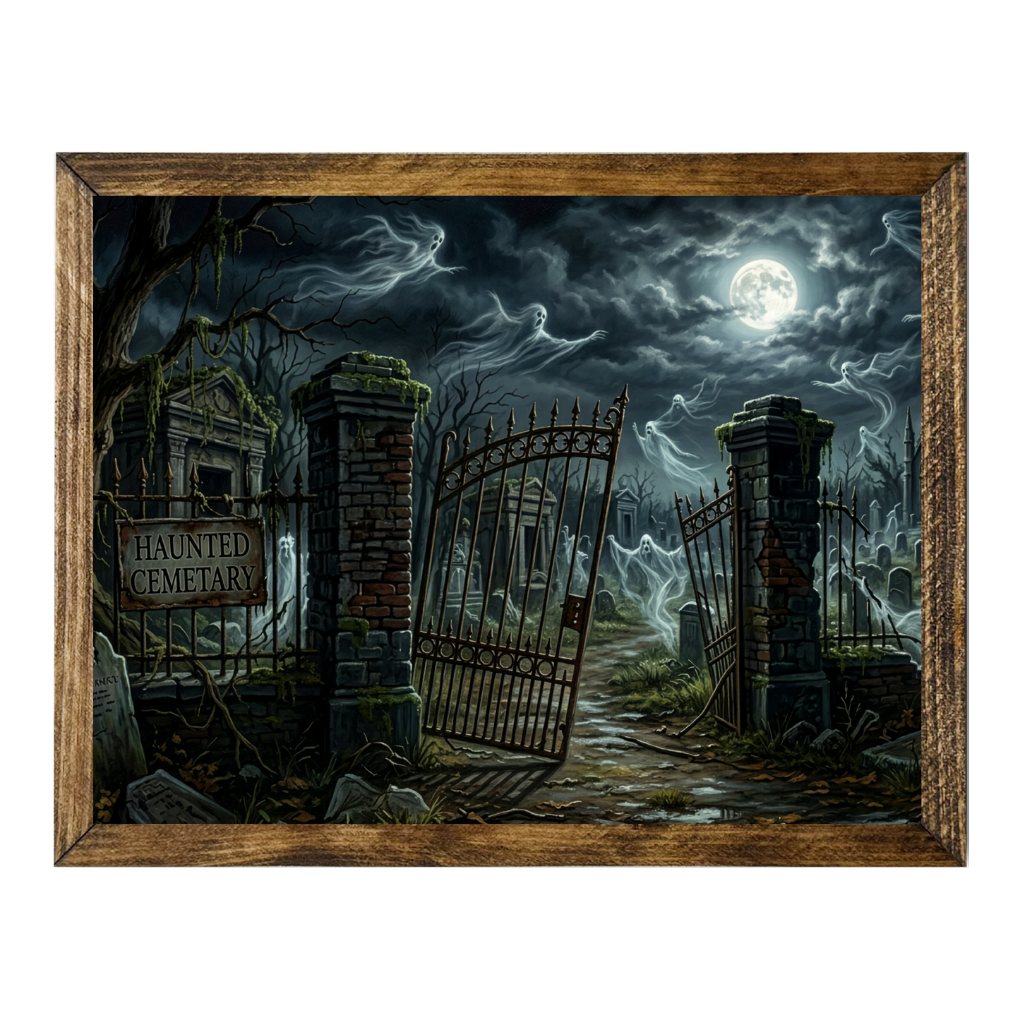 Haunted Cemetery Ghostly Graveyard