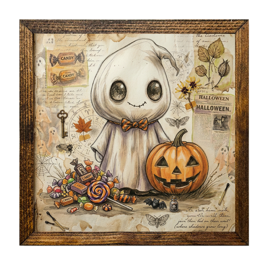 Spooky Halloween Candy Ghost Decor