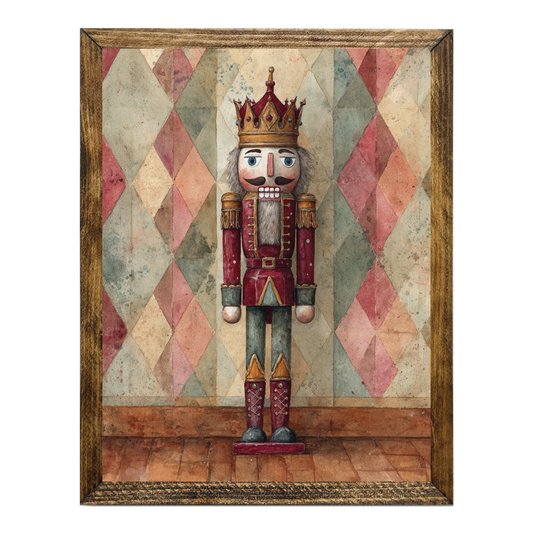 ARTISTIC SERIES NUTCRACKER ART- WATERCOLOR WARM TONES